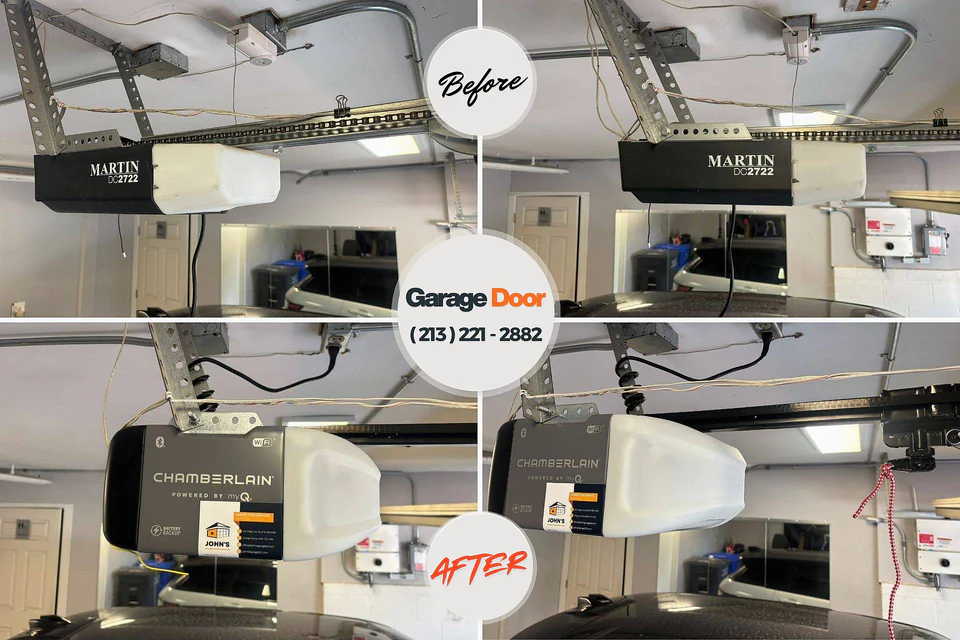 Before and after: Garage Door Installation & Replacement Del Norte, CO